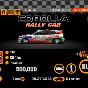 Toyota Corolla Rally Car