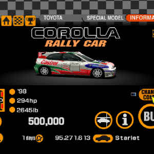 Toyota Corolla Rally Car