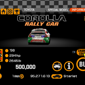 Toyota Corolla Rally Car