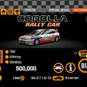 Toyota Corolla Rally Car
