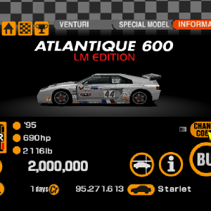 Venturi Atlantique 600 LM