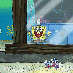 (GIF) Did you see me, Squidward?