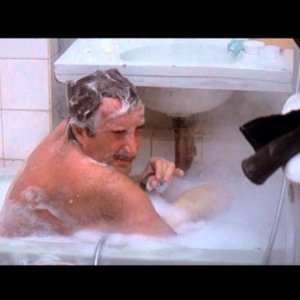 Inspector Clouseau has a bath