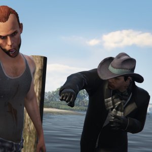Jake meets a hillbilly fisherman 9