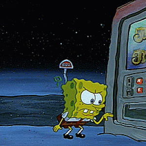 (GIF) The relationship between getting a snack in a vending machine and getting back to Bikini Bottom