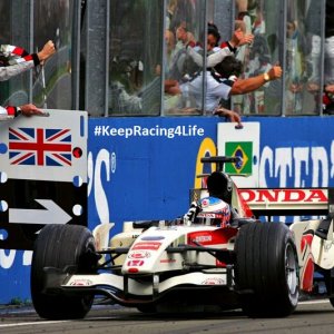 Jenson Button Wins The 2006 Hungarian GP