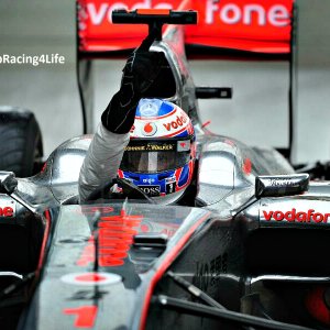 Jenson Button Wins The 2010 Chinese GP