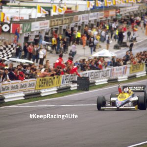 Nigel Mansell Wins The 1985 European GP