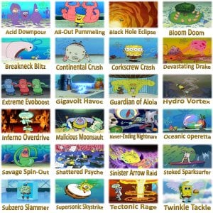 If Z-Moves were in Spongebob