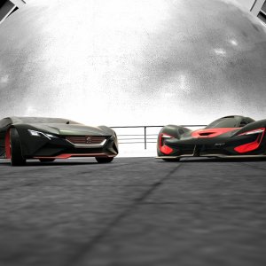 Red heads from the future: Peugeot VGT and SRT Tomahawk X at Valencia