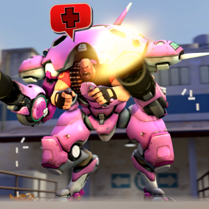 Heavy gets into the Overwatch mood