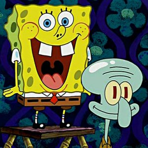 The "giving Squidward back his confidence" smile