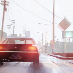 (HD) The Los Santos storm strikes in front of Sonny Meng