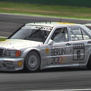 1992 Mercedes 190E 2.5-16 Evo II DTM (#6 Keke Rosberg) @ Monza