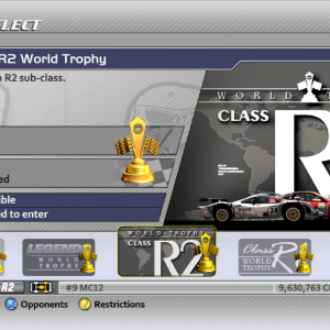 Professional Series - Class R2 World Trophy