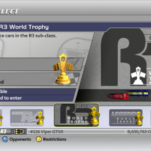 Professional Series - Class R3 World Trophy