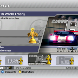 Professional Series - Class R4 World Trophy