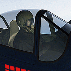 (GIF) Tamed racing animal "The Guts" tries a hand at flying the P-45 Nokota
