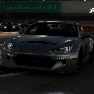 BRZ at Yas at dawn