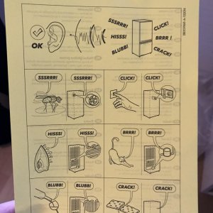 My new fridge came with an explication of sounds