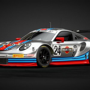 Martini Racing Porsche 911 RSR GT3 Silver