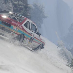 Grand Theft Auto V - Rallying In The Snow - 18