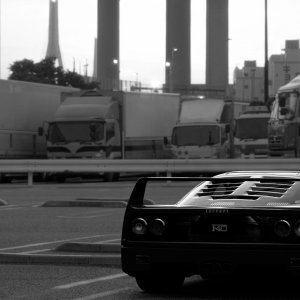 F40 Black and White