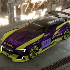 GT1 Subaru Legacy Touring Wagon GT-B inspired Livery for the Viziv VGT