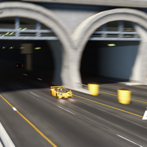 Speeding out of a Tunnel