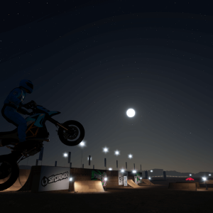Something about a bike, a moon, and going home
