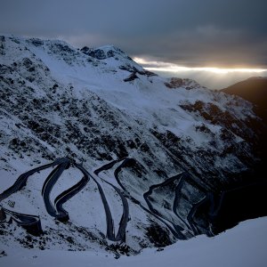 The Stelvio Vista At Dawn