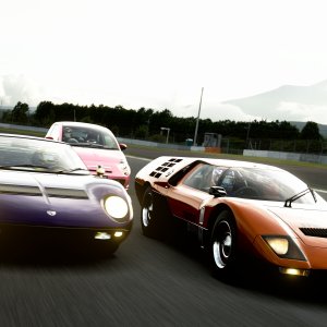 The Miura and the RX500 finally gets their GTS grudge match