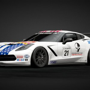 American Flag Chevrolet Corvette