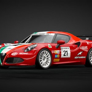 Italian Flag Alfa Romeo 4C
