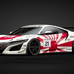 Japanese Flag Honda NSX