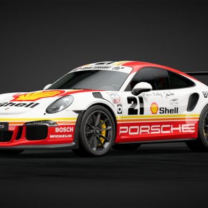 1980s Inspired Shell Porsche 911