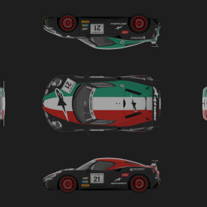 Tricolore Alfa Romeo 4C Plan View