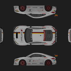 German Flag Audi TT Plan View