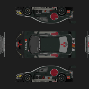 Mitsubishi Zero Lancer Evo Plan View