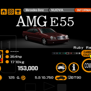 Mercedes-Benz AMG E55 Dark Bordeaux