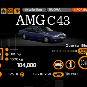 Mercedes-Benz AMG C43 Blue