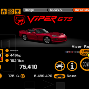 Dodge Viper GTS Full Red