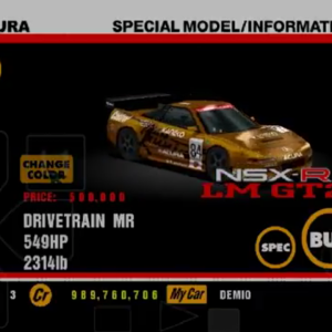 Acura NSX-R GT2 LM