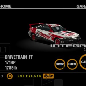 Acura Integra GS-R racing modification