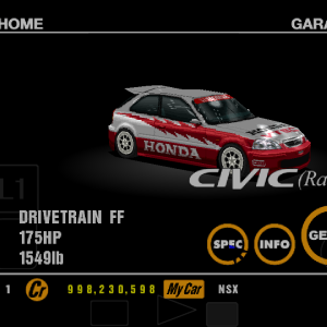 Honda Civic (Racer) racing modification