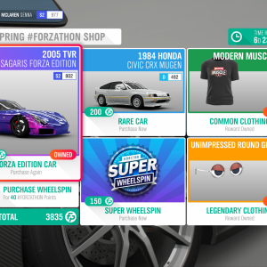 Forzathon Shop