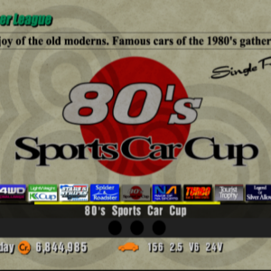 80's Sports Car Cup