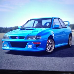 Subaru Impreza 22B STi light blue