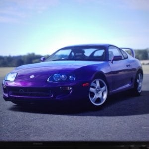 Toyota Supra RZ purple