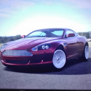 Aston Martin DB9 bordeaux